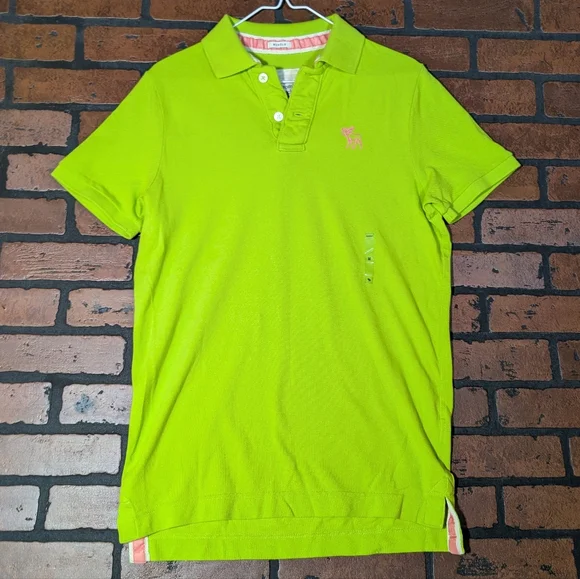 Abercrombie & Fitch Men's M NWT Pink Moose Muscle Polo Shirt - Picture 2 of 12